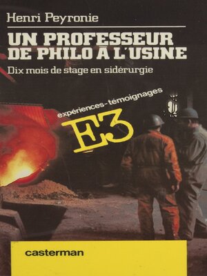 cover image of Un professeur de philo à l'usine